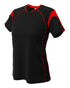A4 'Attack' Field Hockey Jersey (NW3260FH), Color 'BSC Black/Scarlet'